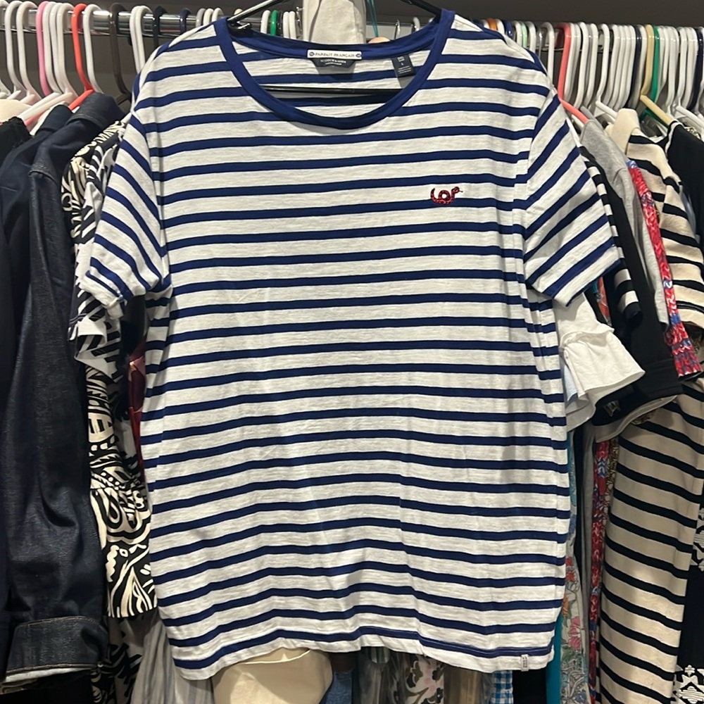 Scotch and Soda stripped tee. 
Parfait Francis co-lab size L